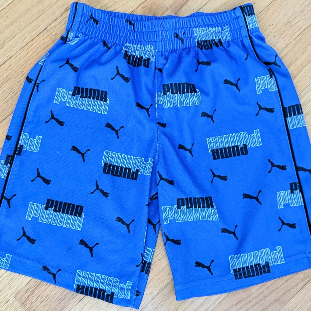 Puma Blue Athletic Shorts boys 5/6